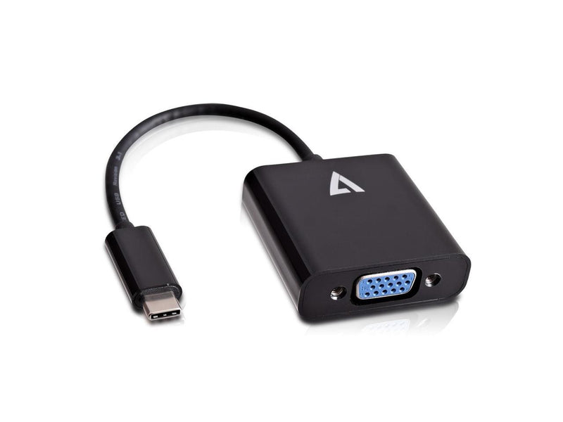 V7 V7UCVGA-BLK-1N USB-C male to VGA female Adapter Black