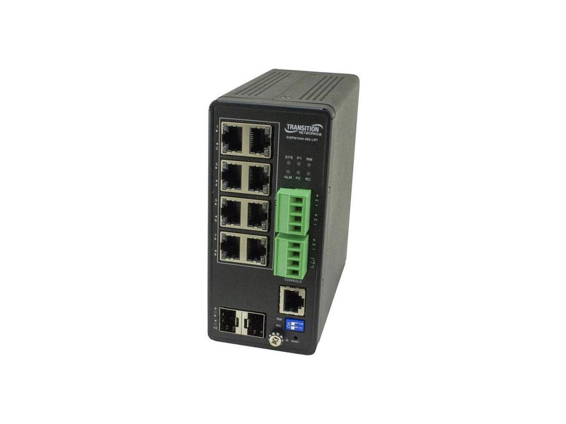 Transition Networks Managed Hardened Gigabit Ethernet PoE++ Switch