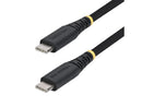 StarTech.com 1ft (30cm) USB-C Charging Cable, 60W (3A) PD, Dual-Layer Braided