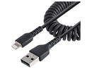 StarTech 50cm (20in) USB to Lightning Cable, MFi Certified, Coiled iPhone