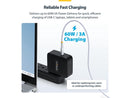 StarTech.com 3ft (91cm) White USB-C Charging Cable, 60W (3A) PD, Dual-Layer