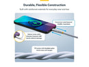 StarTech.com 3ft (91cm) White USB-C Charging Cable, 60W (3A) PD, Dual-Layer