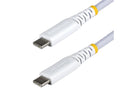 StarTech.com 3ft (91cm) White USB-C Charging Cable, 60W (3A) PD, Dual-Layer