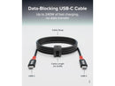 Plugable USBC-CC2M Black USB-C Cable, Data Blocker Charge Only, 240W (6.5 ft /