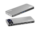 Plugable USB C Docking Station 5 Monitors, 140W DisplayLink Dock Connects up to