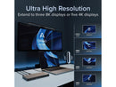 Plugable USB C Docking Station 5 Monitors, 140W DisplayLink Dock Connects up to