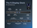 Plugable USB C Docking Station 5 Monitors, 140W DisplayLink Dock Connects up to