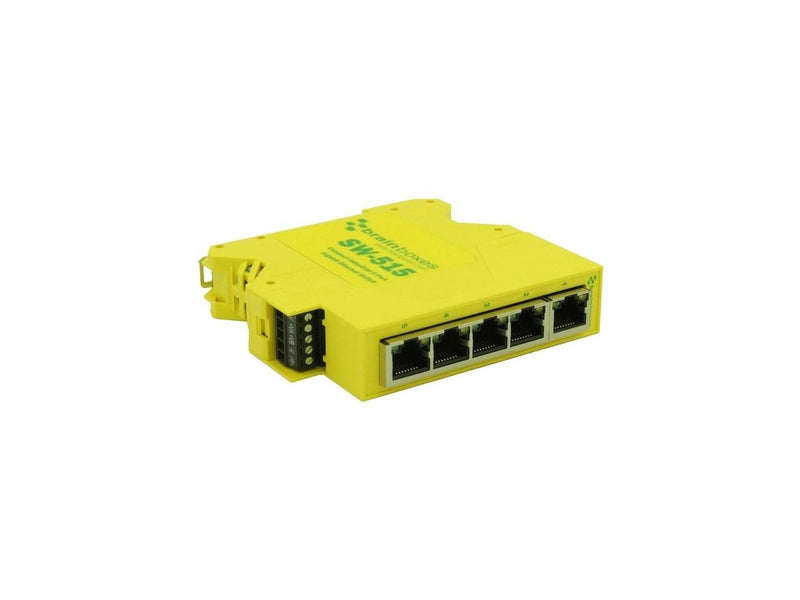 Brainboxes - SW-515 - Brainboxes Compact Industrial 5 Port Gigabit Ethernet