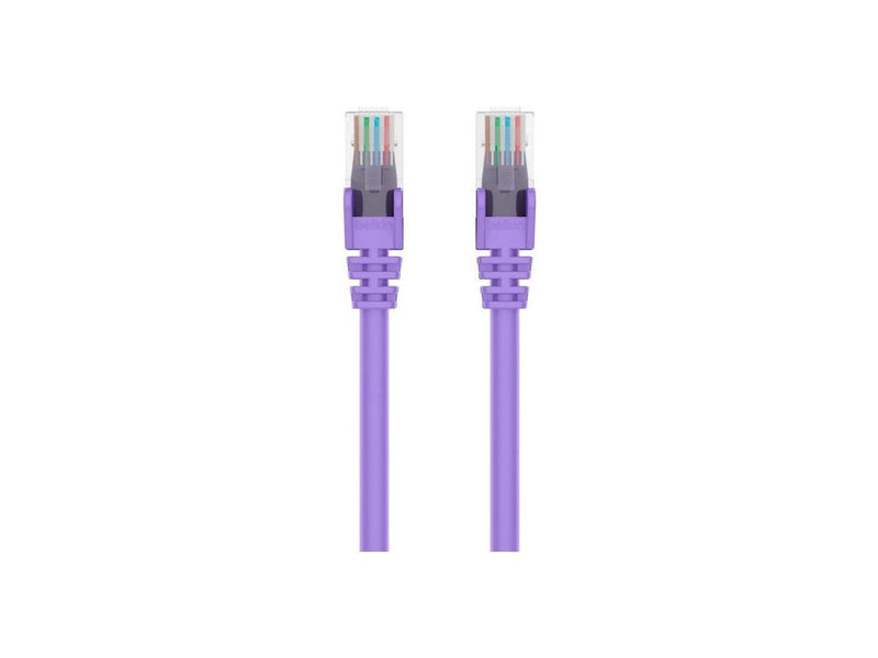 Belkin A3L980-15-PUR-S 15 ft. Cat 6 Purple Snagless Patch Cable