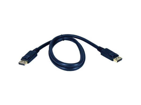 QVS DP-10 QVS 10ft DisplayPort Digital A/V Cable with Latches - DisplayPort for