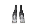 TRIPP LITE N201-005-BK 5 ft. Cat 6 Black Gigabit Snagless Molded Patch Cable
