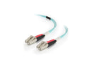 C2G 999 Aqua LC Male/Male 50/125 OM4 Duplex Multimode Fiber Optic Cable