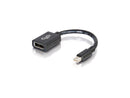 C2g 6In Mini Displayport To Displayport Adapter Converter - Black