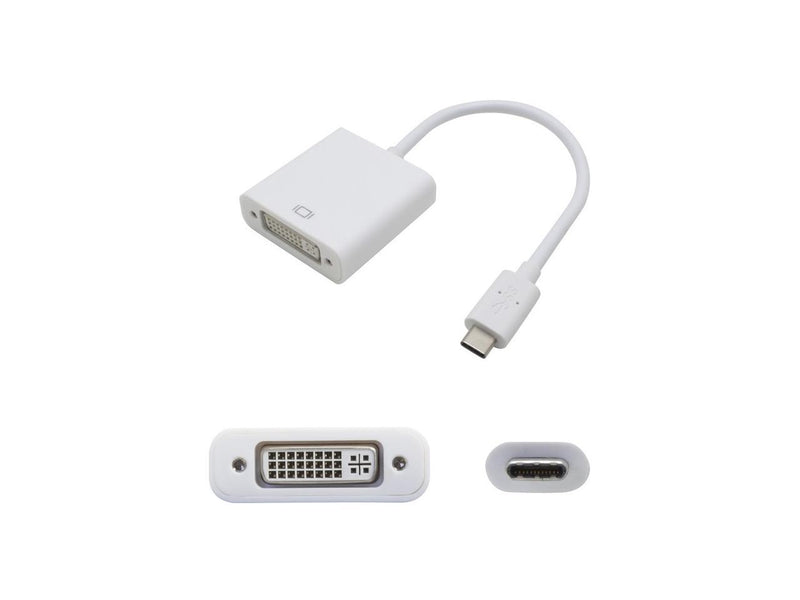 Addon Usb 3.1 (C) Male To Dvi-I (29 Pin) Female White Adapter