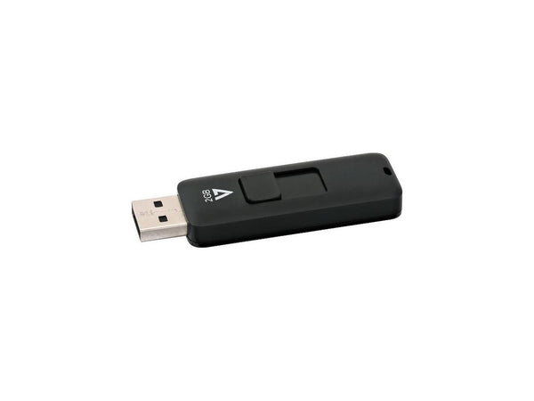 V7 MEMORY VF22GAR-3N 2GB FLASH DRIVE USB 2.0 BLACK