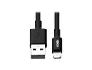 Tripp Lite M100-10N-BK-10 Black MFi Certified Lightning to USB Cable Sync Charge