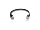 C2G 6in Cat6 Snagless Shielded STP Network Patch Cable Black 00981