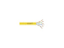 CAT5E 350MHZ SLD UTP PLN YL 1000FT PB