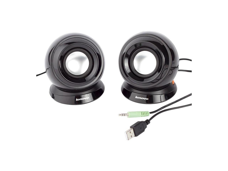 Lenovo M0520 2.0 Speaker System - 2 W RMS - Black