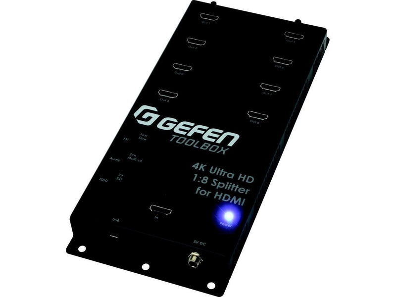 Gefen 4K DCI & ULTRA HD 1:8 HDMI Splitter with Cascading Output (Black)