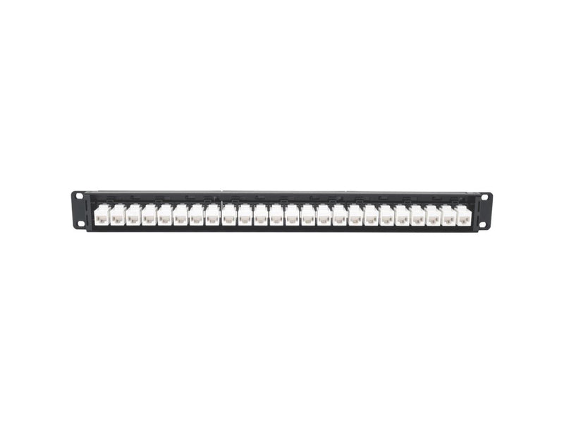 Tripp Lite N254-024-6A 24-Port Rackmount Cat6A Feedthrough Patch Panel Rj45