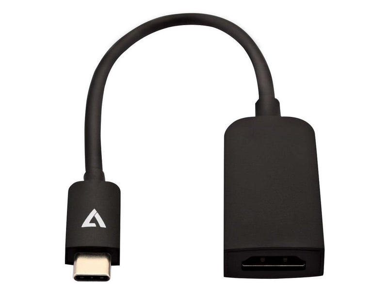 V7 USB-C m to HDMI f Adapter Black Slim V7UCHDMISL1E