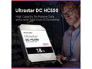 WD Ultrastar DC HC550 18TB Hard Drive 3.5" Internal 512MB SATA 7200 RPM 512E SE