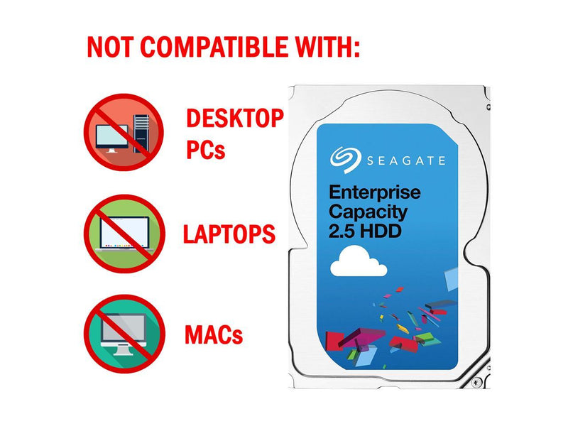 Seagate 1TB Enterprise Capacity 2.5 Internal Hard Disk Drive SAS 12Gb/s 7200 RPM