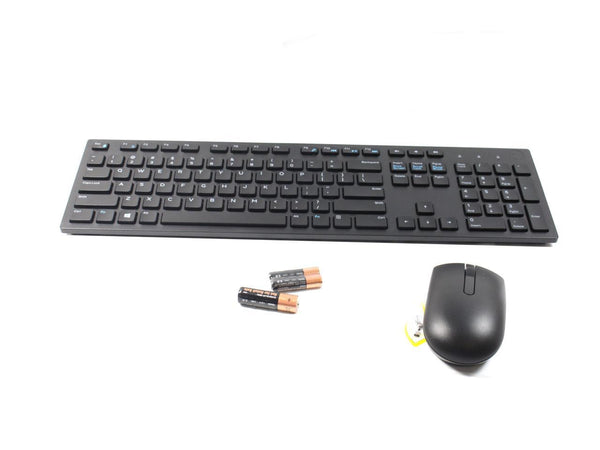 Dell KM636 Black Wireless Keyboard & Mouse With Batteries WK636T 06XV7 006XV7