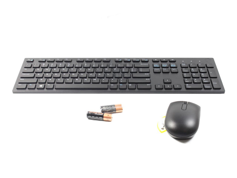 Dell KM636 Black Wireless Keyboard & Mouse With Batteries WK636T 06XV7 006XV7