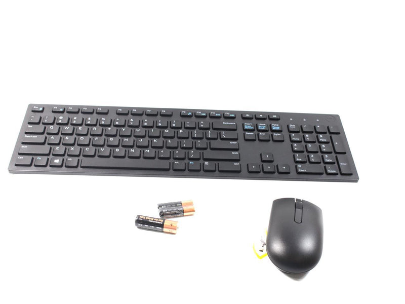 Dell KM636 Black Wireless Keyboard & Mouse With Batteries WK636T 06XV7 006XV7