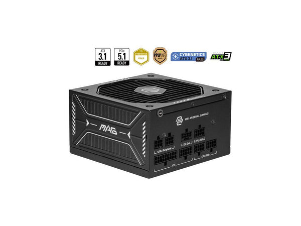 MAG A750GLS PCIE5, USA, 750W, Fully-Modular, 80 Plus Gold, Bilingual Color Box,