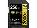 Lexar 256GB Professional 2000x UHS-II SDXC Memory Card