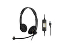 Sennheiser SC60 USB Binaural Headset for Microsoft Lync, Black