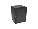 4XEM 15U Wall Mount Server Rack Cabinet - 15U Wide Wall Mountable - Black - 350