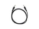 Rocstor Y10C188-B1 3Ft Slim 3.5Mm Stereo Cable Male To Male Gold Plated Black