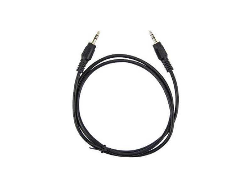 Rocstor Y10C188-B1 3Ft Slim 3.5Mm Stereo Cable Male To Male Gold Plated Black