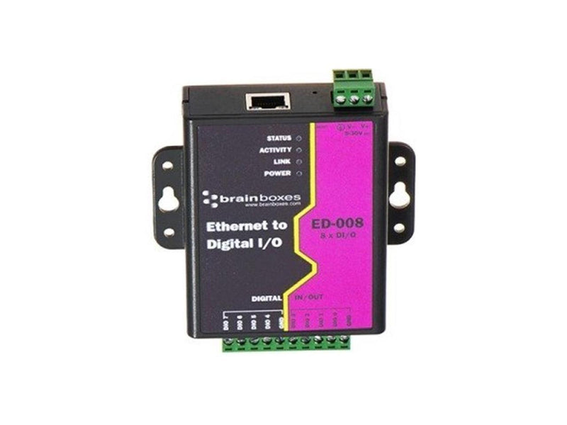 Brainboxes Ethernet to 8 Digital IO Lines - ED-008