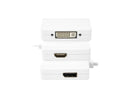 Rocstor Mini Displayport to HDMI Adapter - DVI/HDMI/DP Adapter 3in1 Adapter