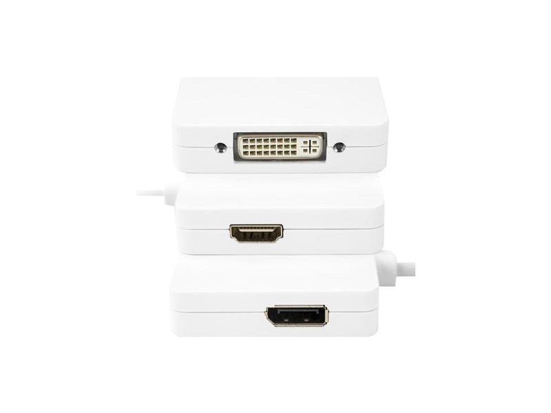 Rocstor Mini Displayport to HDMI Adapter - DVI/HDMI/DP Adapter 3in1 Adapter