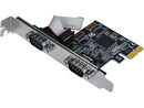 SIIG Legacy and Beyond Series 2 Port (Dual) Serial / RS-232 PCIe Card with