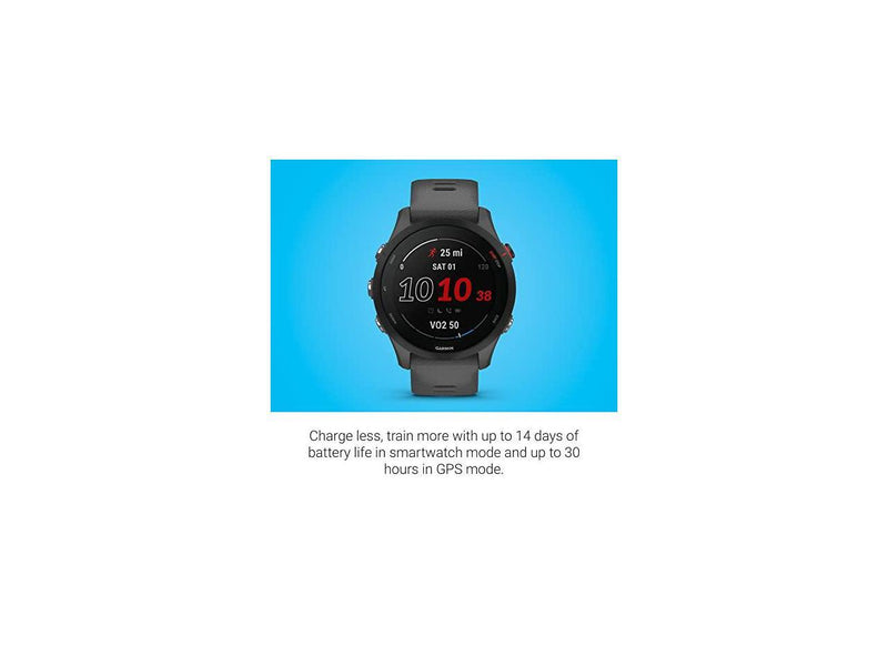 Garmin Forerunner 255, Slate Gray | Smart Watch 010-02641-00