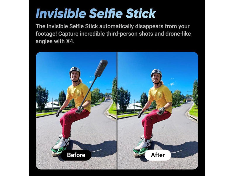 Insta360 X4 - Action Bundle Black Action Cameras