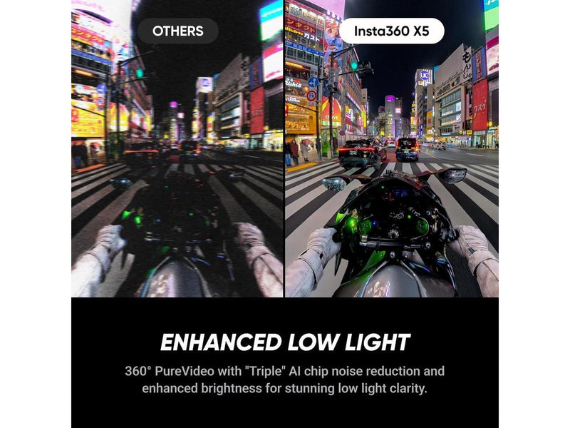 Insta360 X5, Standard Bundle, Midnight Black, No MicroSD Card