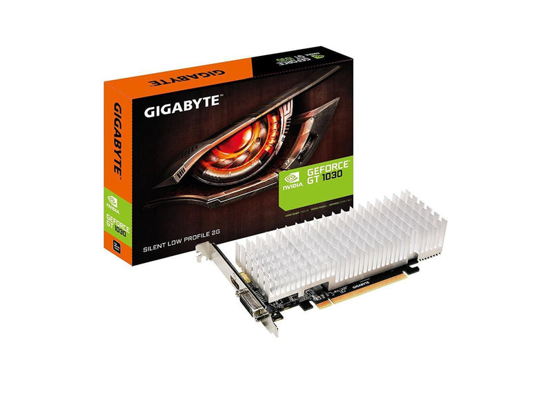 GIGABYTE GeForce GT 1030 Slience Low Profile 2GB, GV-N1030SL-2GL