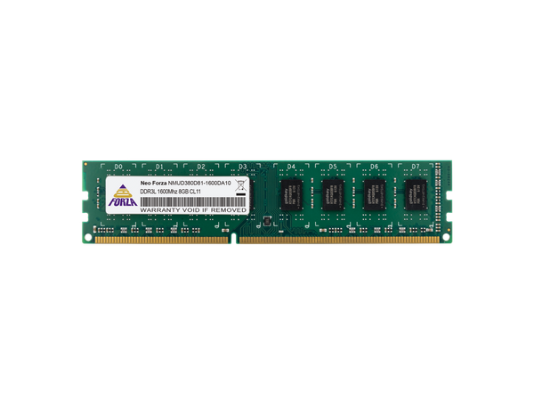 Neo Forza Plug-n-Play 8GB 240-Pin DDR3 SDRAM DDR3L 1600 (PC3 12800) Dual Voltage