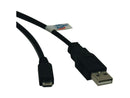 Tripp Lite U050-006 Black USB 2.0 A Male to Micro-USB B Male Device Cable