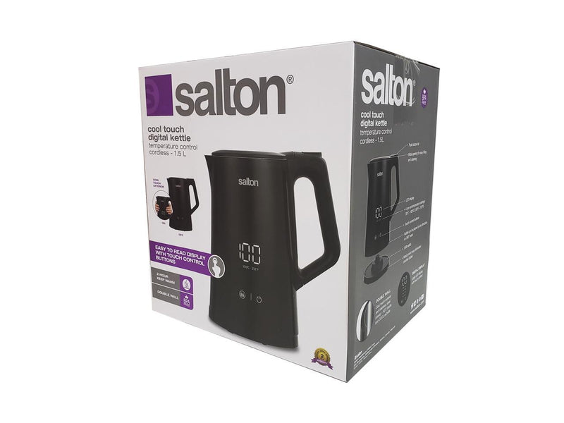 Salton JK1956 Insulated Digital Kettle, Temperature Controlled, Cordless,1.5L,