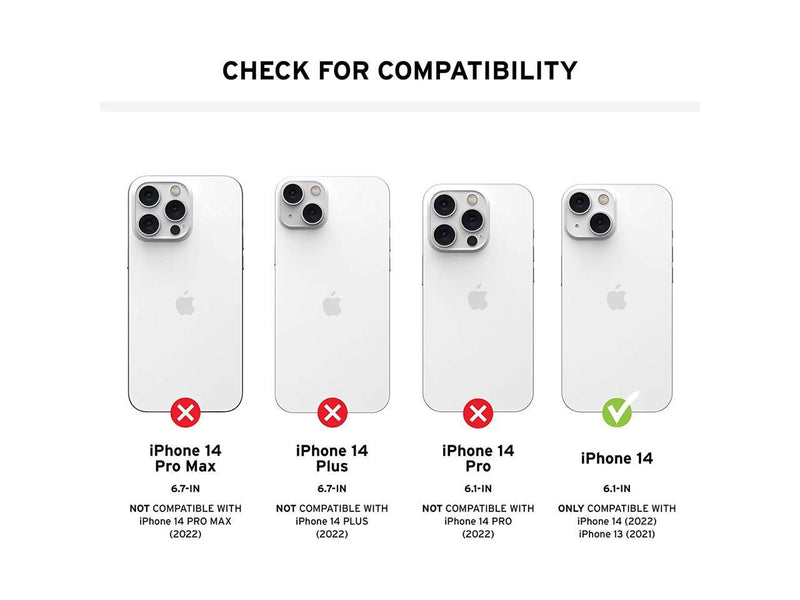 UAG Designed for iPhone 14 Case Clear Ice 6.1" Plyo Built-in Magnet Compatible