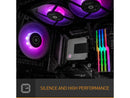 EK 360mm AIO Elite, D-RGB All-in-One Liquid CPU Cooler with EK-Vardar